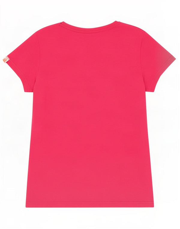 Superdry Damen Grafik-T-Shirt-Oberteil UK 14 Large Rosa Baumwolle