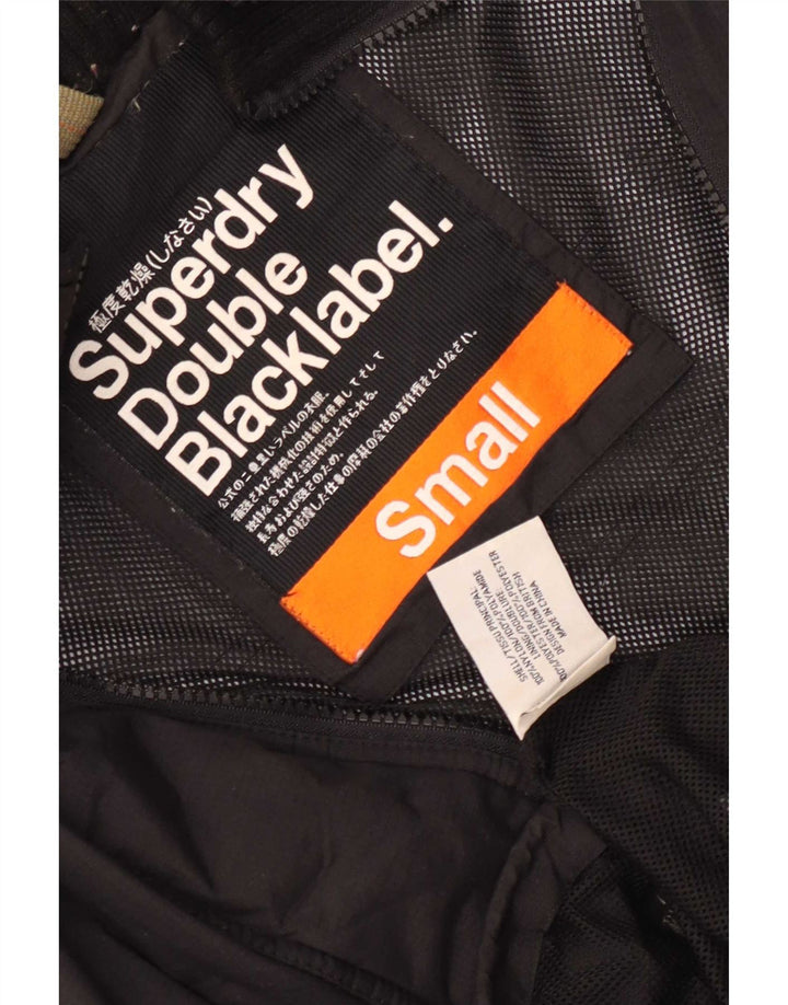 Superdry Herren Regenjacke UK 36 Small Schwarz Nylon
