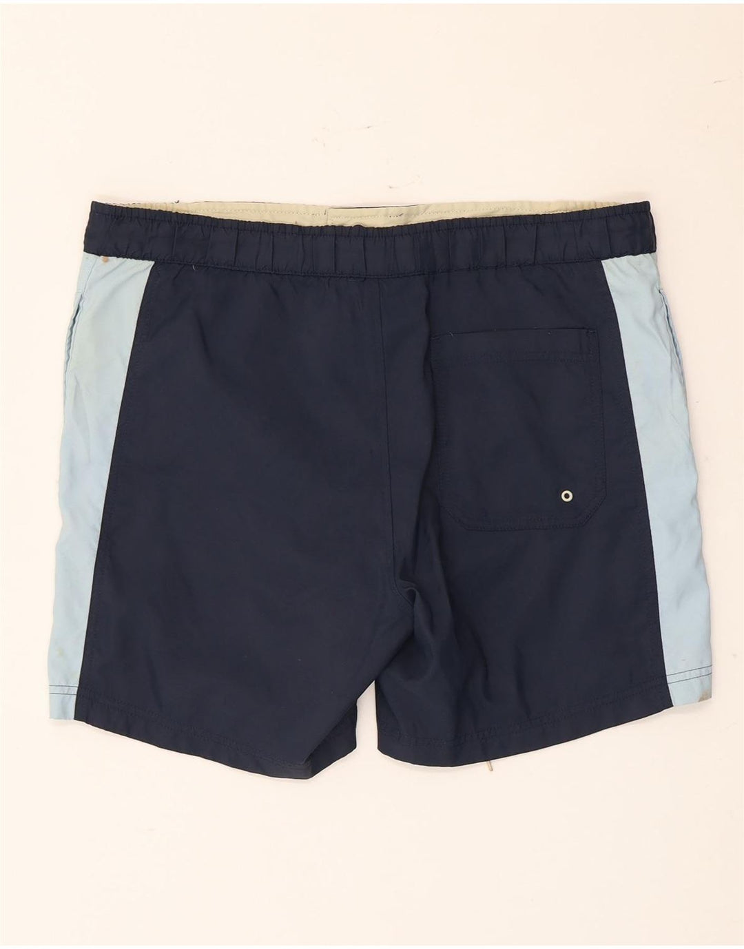 Champion Mens Swimming Shorts Large Navy Blue Colourblock Polyamide