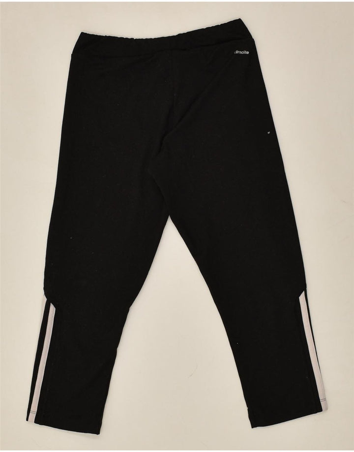 ADIDAS Womens Climalite Capri Leggings UK 4-6 XS Black Polyester | Vintage Adidas | Thrift | Second-Hand Adidas | Used Clothing | Messina Hembry 