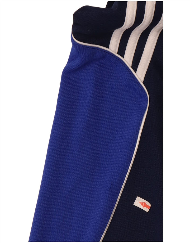 Adidas Mens Climalite Tracksuit Trousers Medium Navy Blue Colourblock