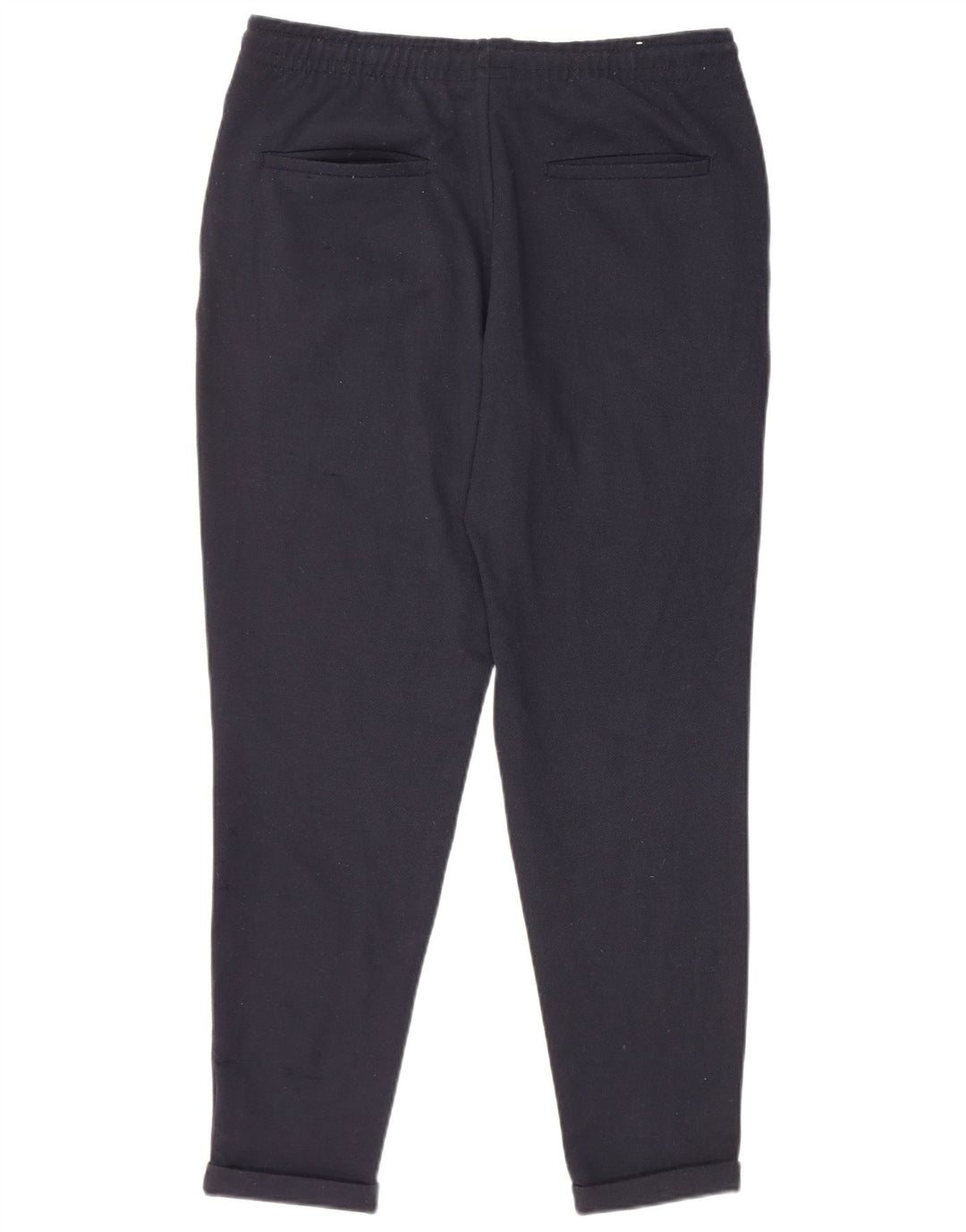 Zara Mens Slim Chino Trousers Medium W31 L27 Navy Blue Polyester