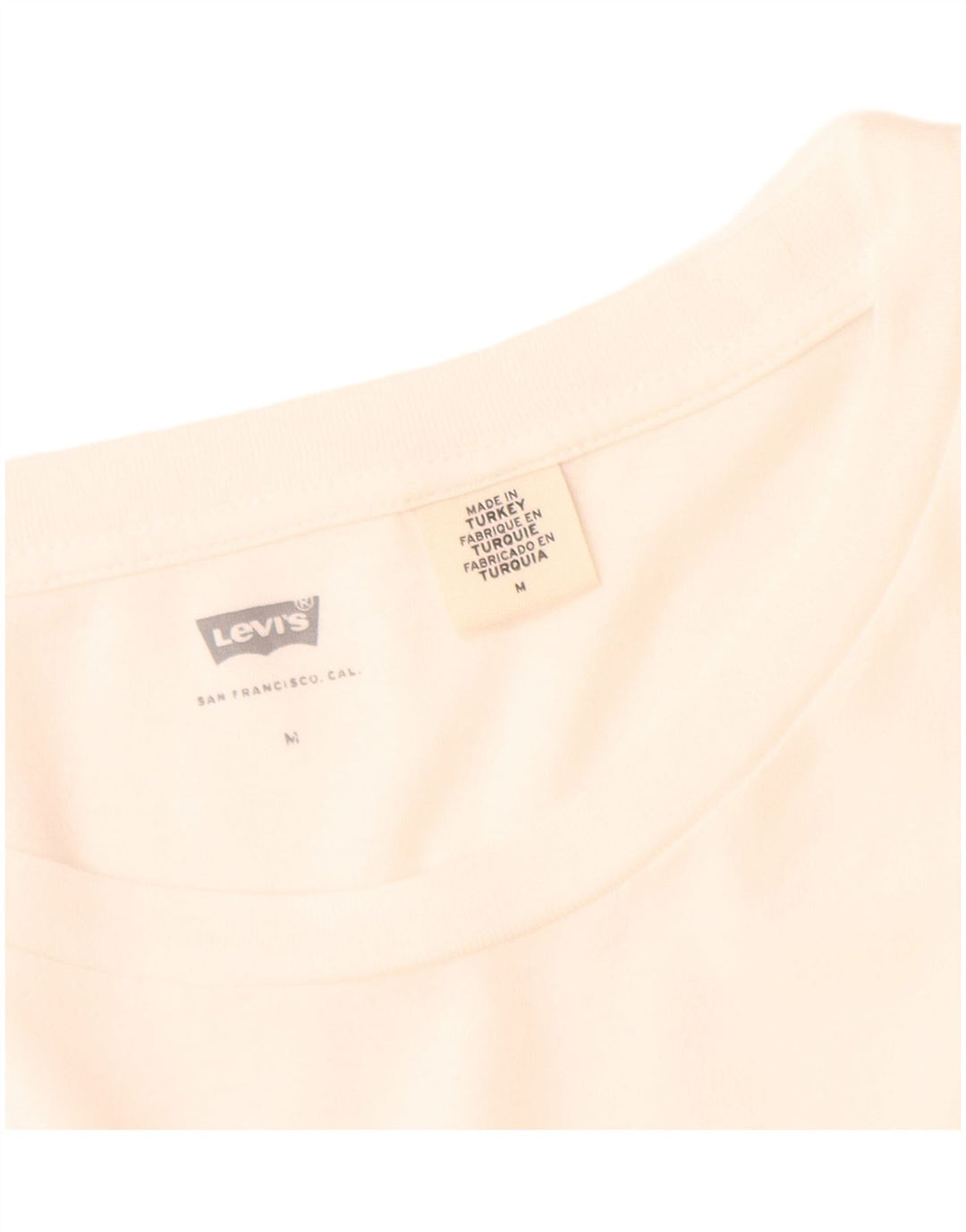 Levi's T-Shirt Graphique Femme UK 14 Blanc Moyen