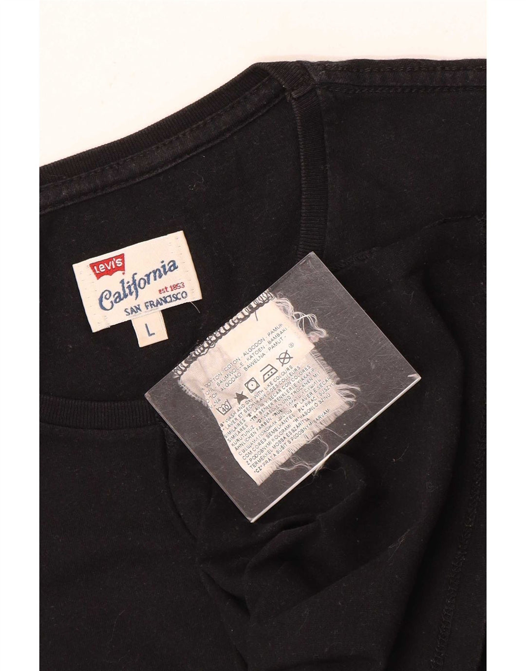 Levi's T-Shirt Homme Noir Large Coton