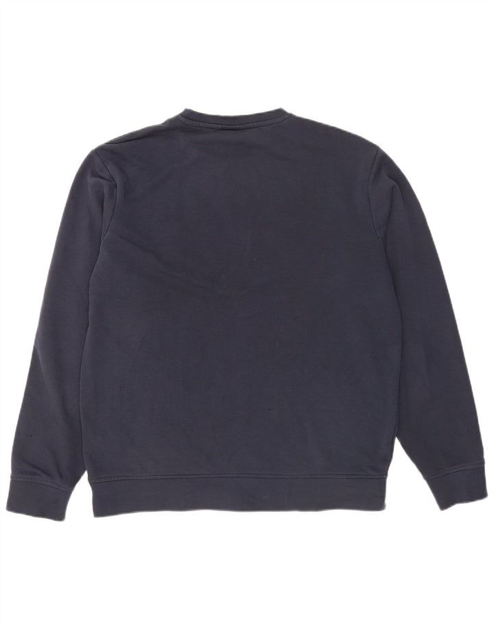 Ellesse Mens Sweatshirt Jumper Medium Navy Blue Colourblock Cotton