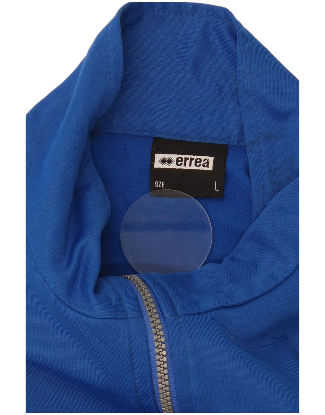 Errea Maglia da ginnastica da uomo con zip sul collo, taglia grande, blu