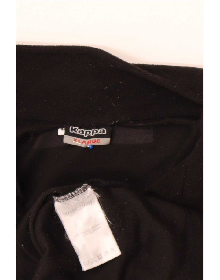 Kappa Chaqueta Polar Hombre UK 42 XL Poliéster Negro