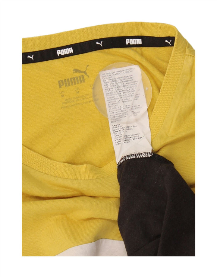 Camiseta Puma Hombre Top Medium Multicolor Colorblock Algodón