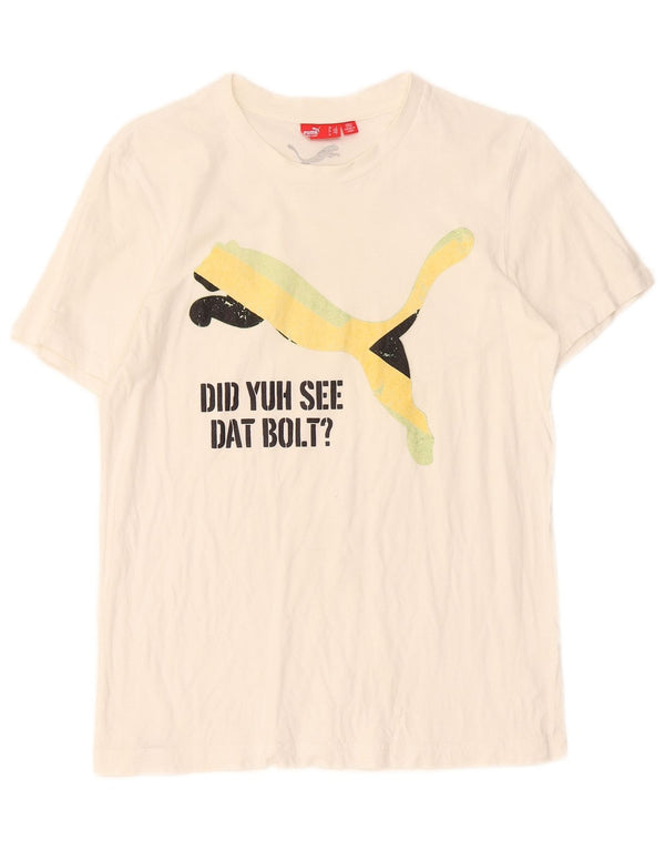 Ανδρικό γραφικό T-Shirt Puma Top Small White