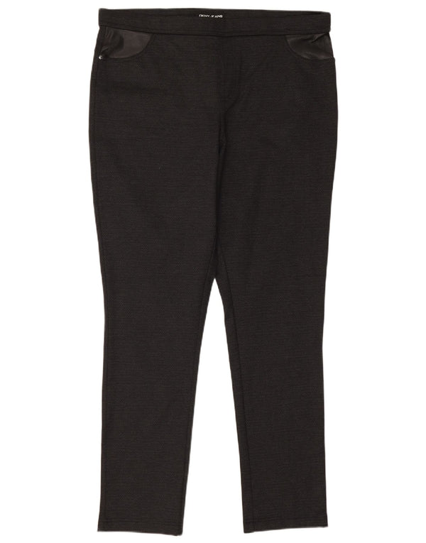 Dkny Pantalon décontracté skinny pour femme XL W36 L29 Noir Polyester