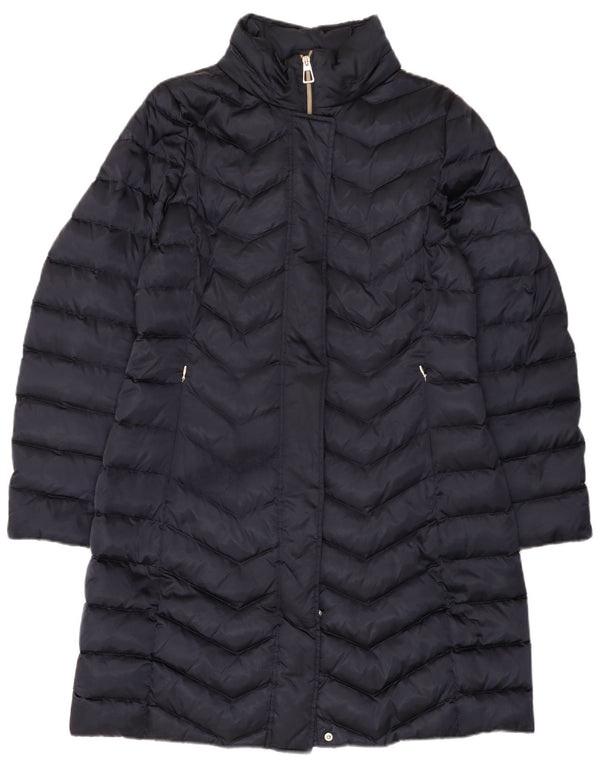 Geox Womens Respira Polstret Frakke UK 12 Medium Navy Blue