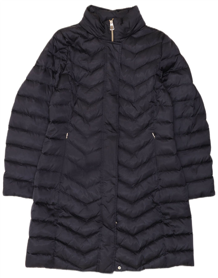 Geox Womens Respira Polstret Frakke UK 12 Medium Navy Blue
