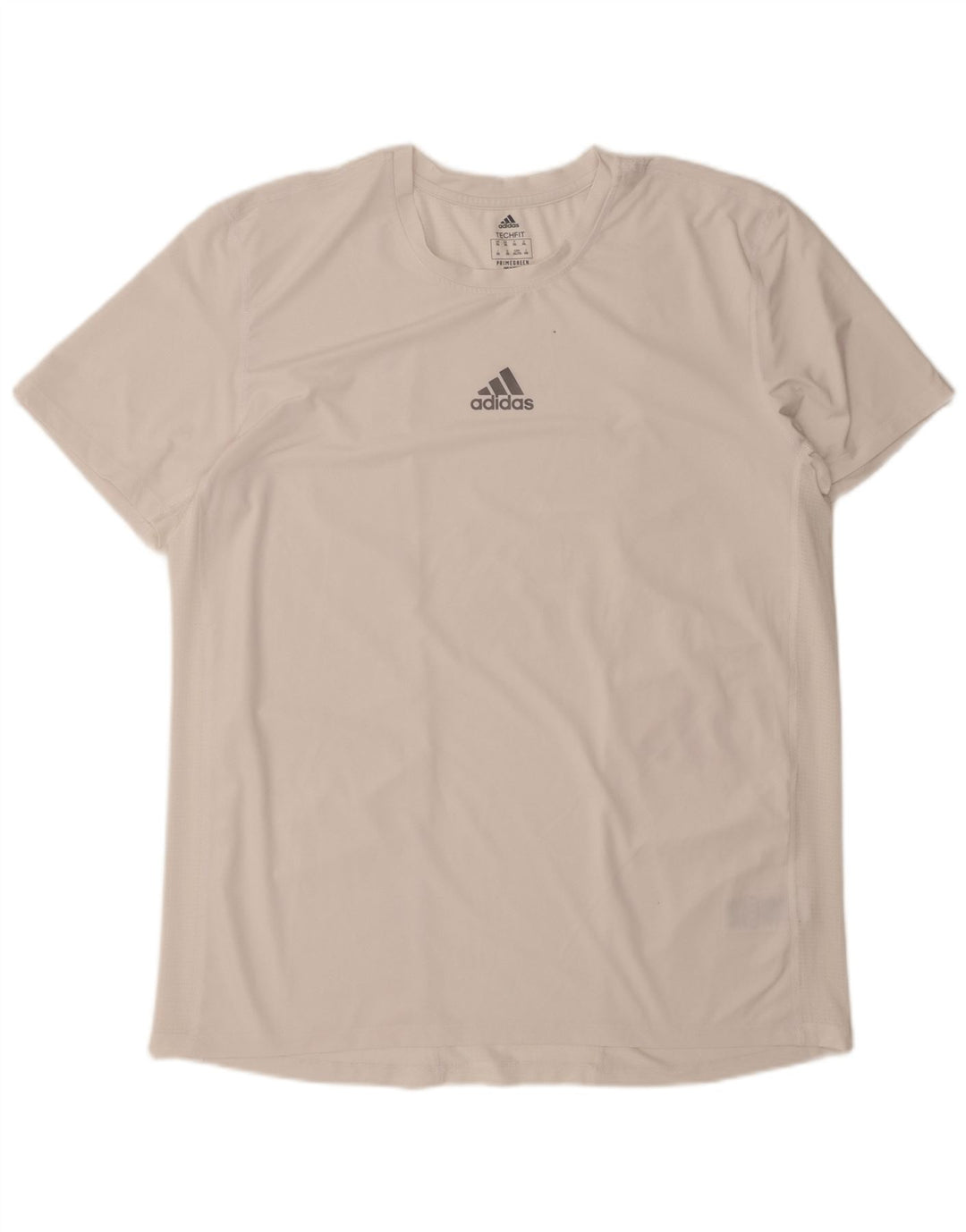 ADIDAS Mens T-Shirt Top 2XL White Polyester