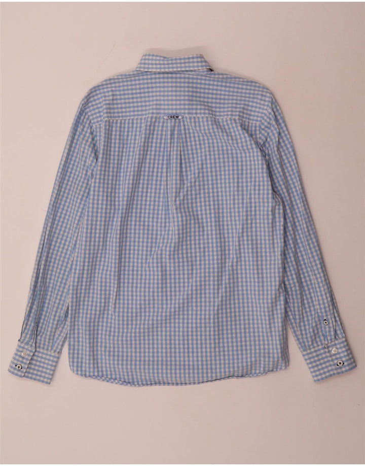 Crew Clothing Camisa de corte clásico para hombre Vichy azul medio