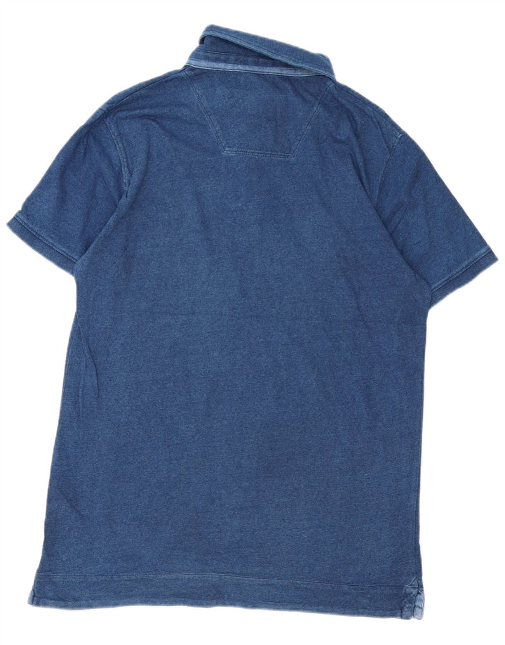 Timberland Mens Polo Shirt Large Navy Blue Cotton