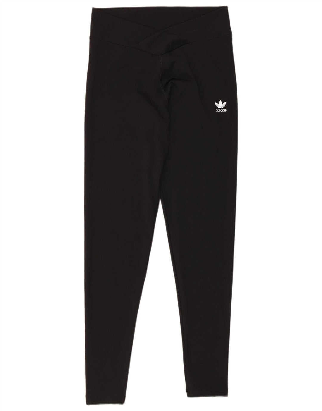 ADIDAS Womens Leggings UK 10 Small Black Polyester