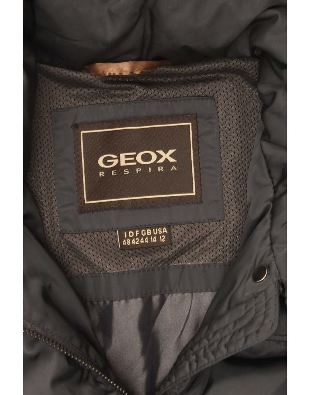 Geox Womens Respira Hooded Padded Jacket UK 14 Large Grey