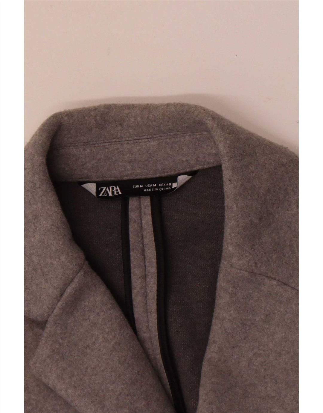 Cappotto Zara da uomo UK 14 grigio medio