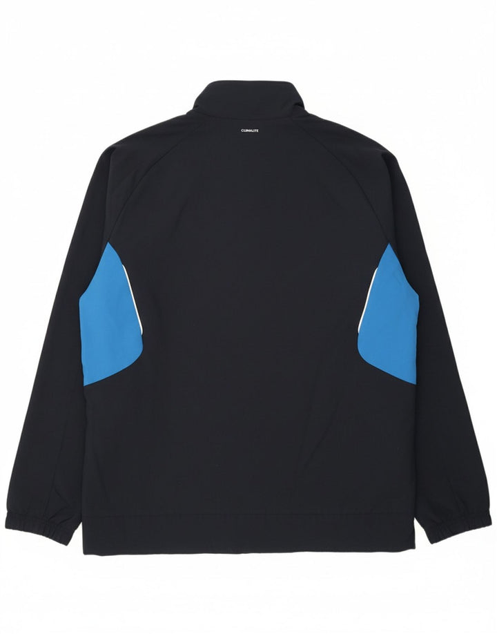 ADIDAS Mens Climalite Tracksuit Top Jacket Large Navy Blue Colourblock
