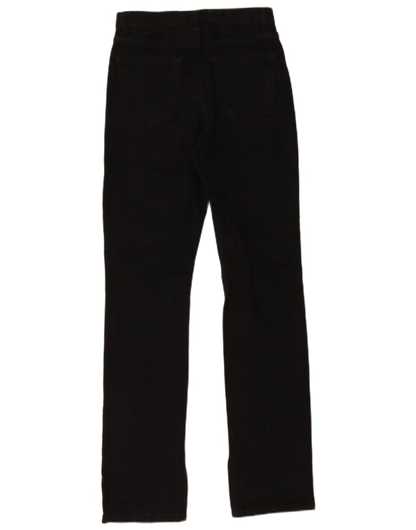 Zara Damen-Jeans mit hoher Taille, EU 36, XS, W26, L34, schwarze Baumwolle