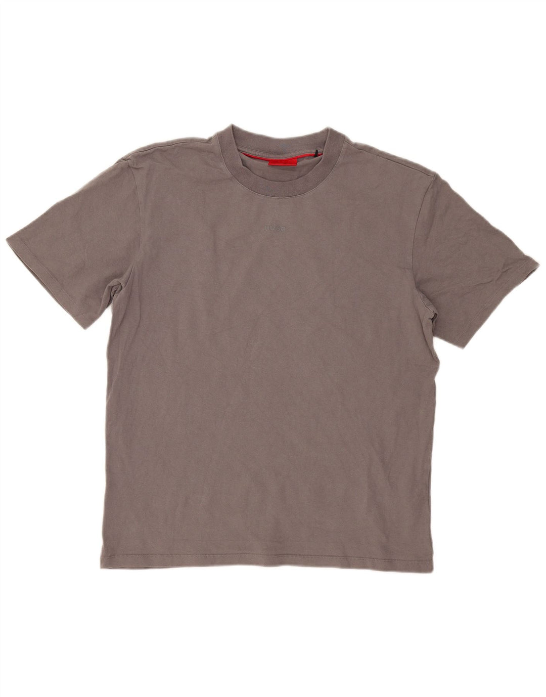 Hugo Boss Mens T-Shirt Top Large Grey Cotton