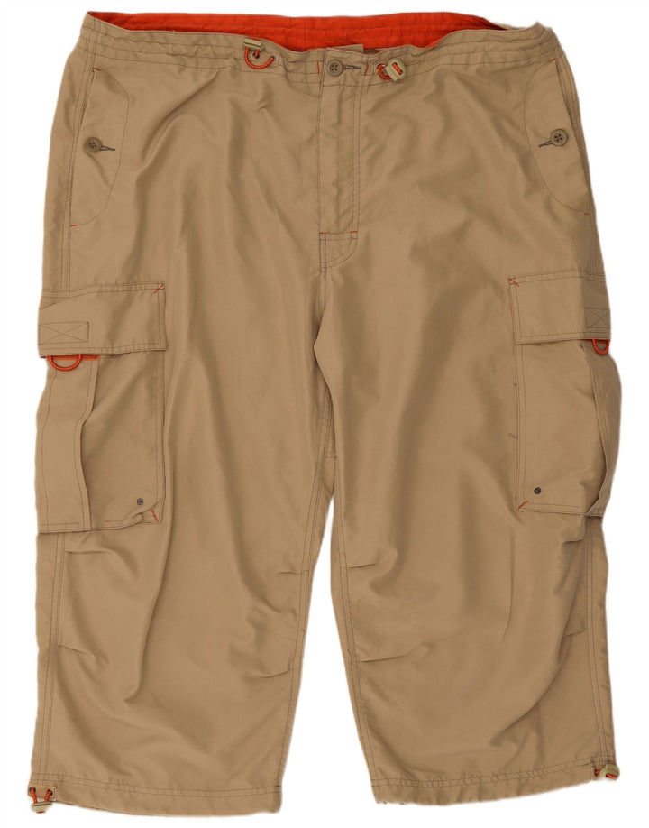 Gap Mens Capri nadrág XL W40 bézs poliészter
