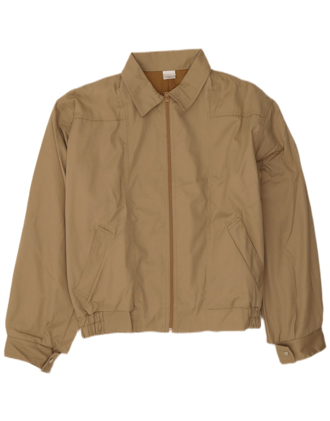 Vintage Herren Bomberjacke UK 40 Large Beige Polyester