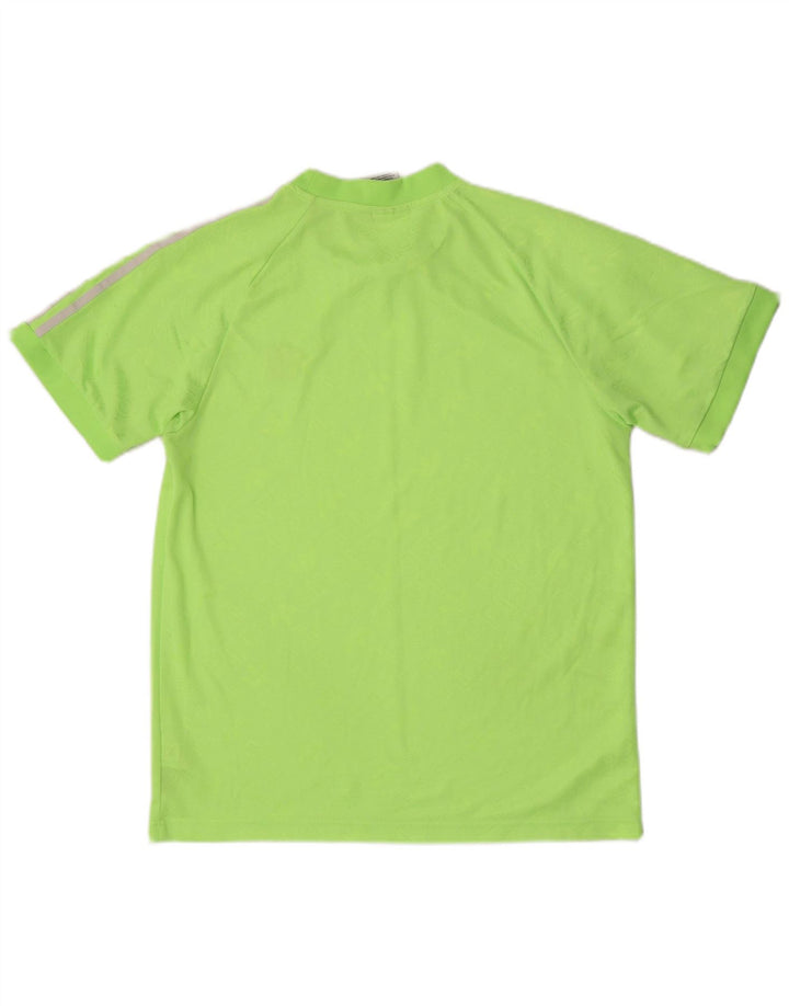 Adidas Mens Graphic T-Shirt Top Medium Green Polyester