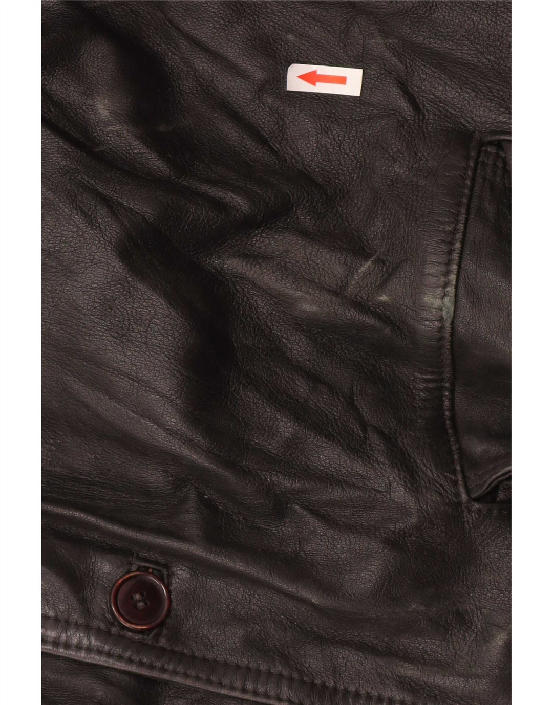 Vintage Herren Lederjacke UK 40 Large Schwarz