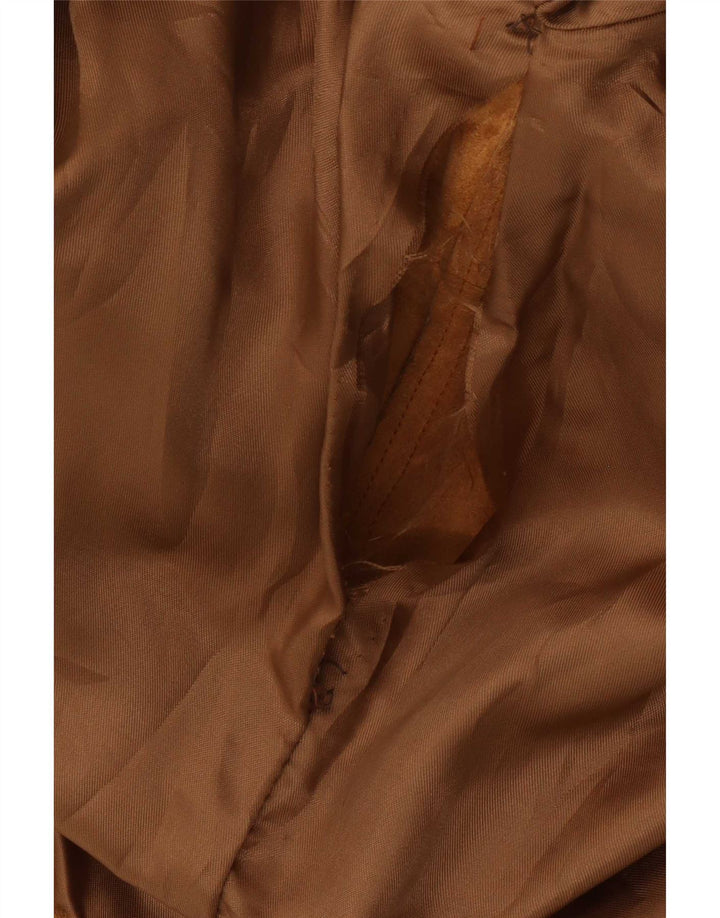 Chaqueta de ante vintage para mujer IT 48 XL Cuero beige