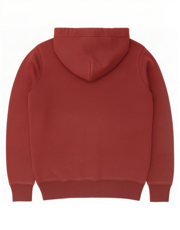 Jack Wills Womens Graphic Oversized Hoodie Pullover UK 6 XS Burgunderrote Baumwolle
