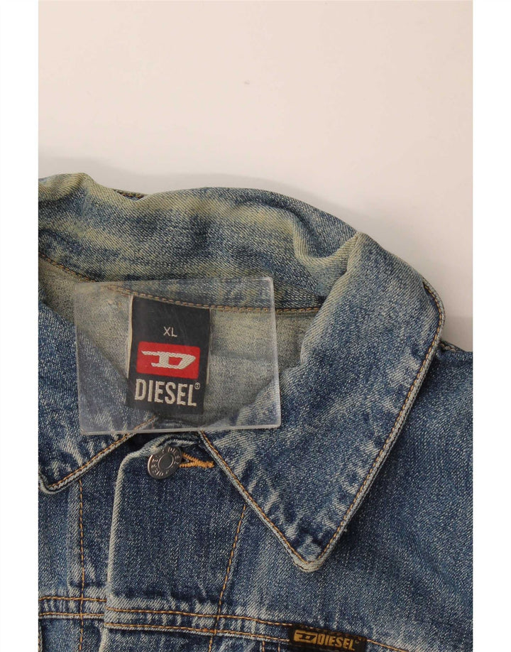Diesel Boys Denimjakke 11-12 År XL Blå Bomuld