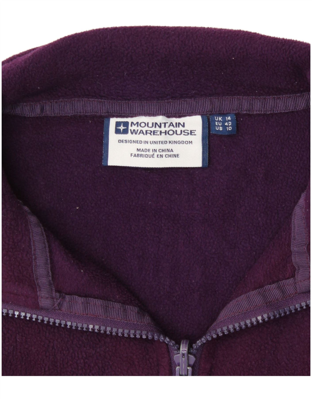 Giacca in pile da donna Mountain Warehouse UK 14 Large Viola Poliestere