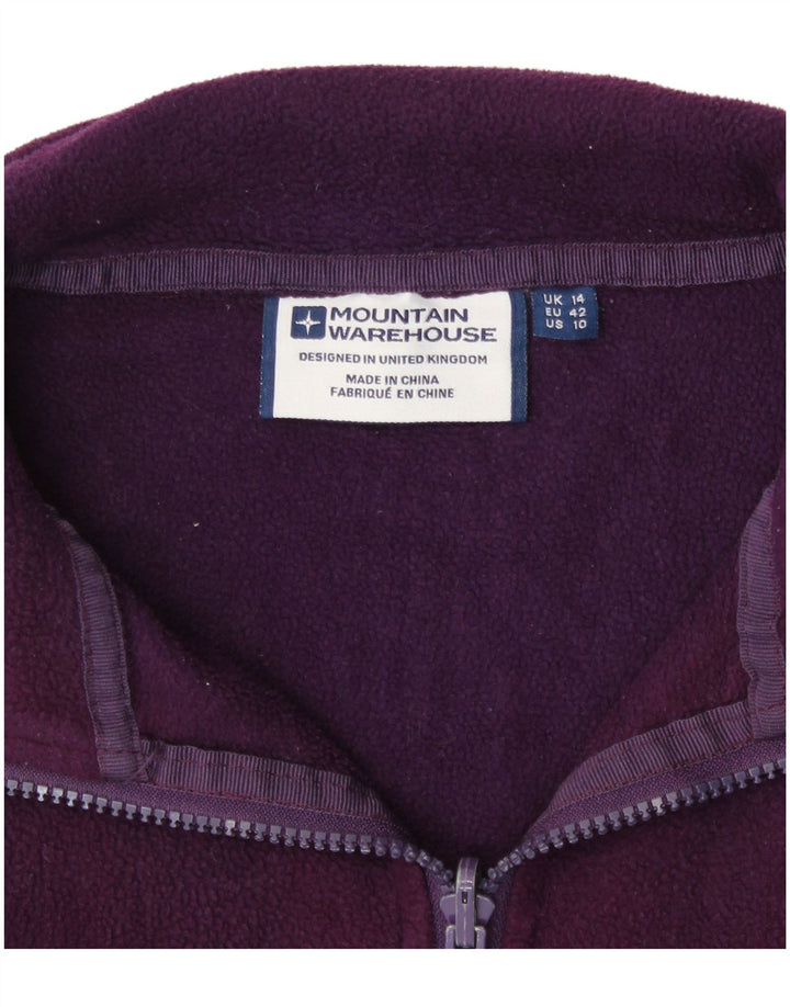 Giacca in pile da donna Mountain Warehouse UK 14 Large Viola Poliestere