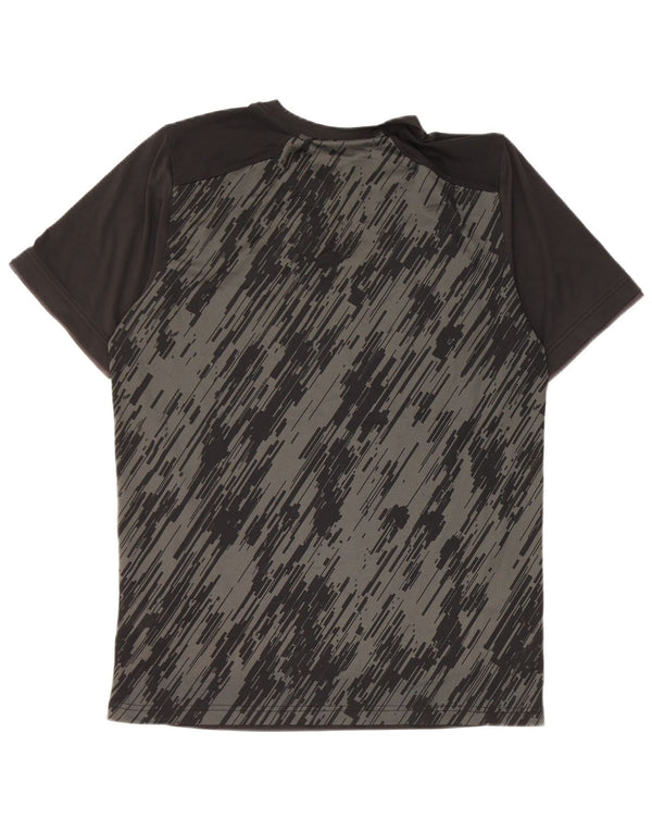 Nike Mens Dri Fit T-Shirt Top Medium Black Geometric Polyester