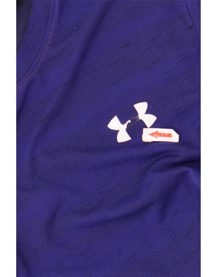 Under Armour T-Shirt Homme Bleu Marine Rayé Moyen