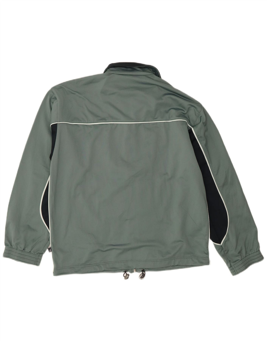 Diadora Mens Tracksuit Top Jacket IT 48 Medium Green Colourblock Polyester