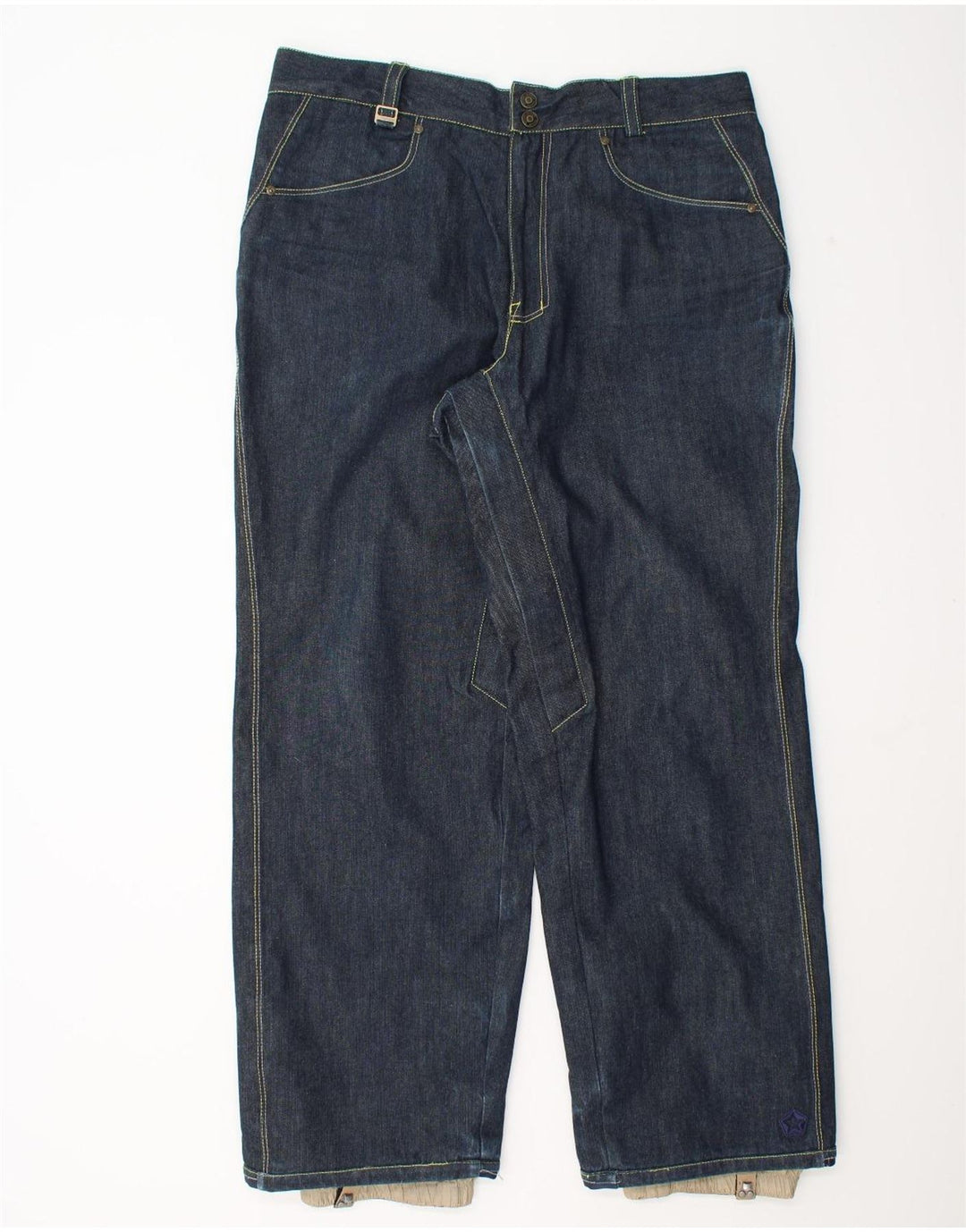 Sessions Mens Limited Edition Straight Jeans Large W38 L33 Navy Blue
