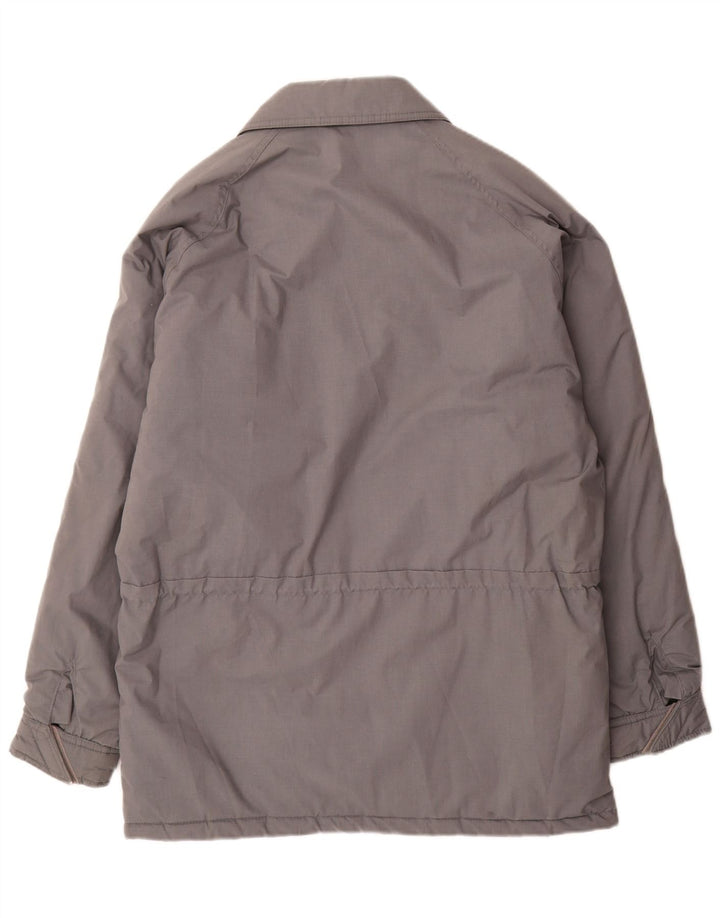 Vintage Herre Windbreaker Coat UK 36 Small Grey Polyester