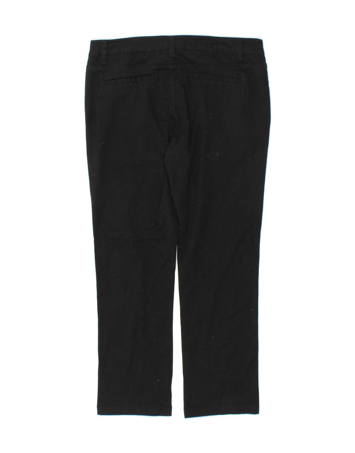 VOLCOM Womens Slim Chino Trousers US 7 Medium W32 L26 Black Cotton Vintage Volcom and Second-Hand Volcom from Messina Hembry 
