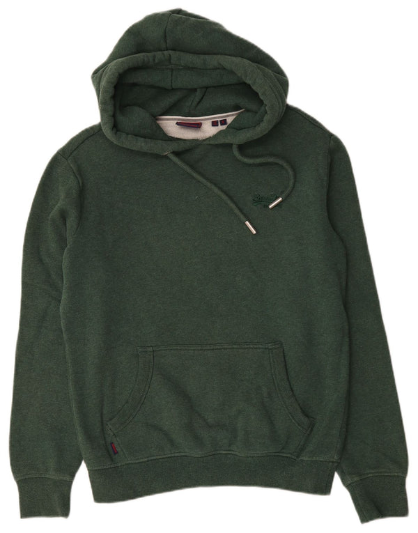 Superdry Mens Hoodie Jumper Small Green Cotton