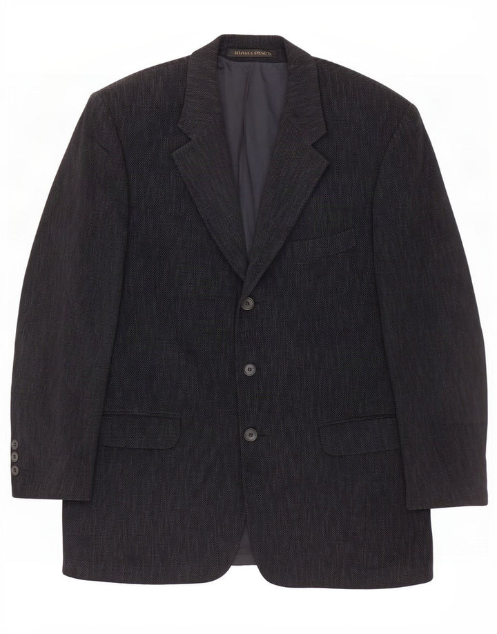 Marks & Spencer Herre St. Michael Blazer Jacket UK 42 Large Black Flecked