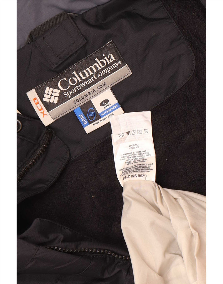 Giacca a vento con cappuccio Columbia Interchange da uomo UK 40 grande nera