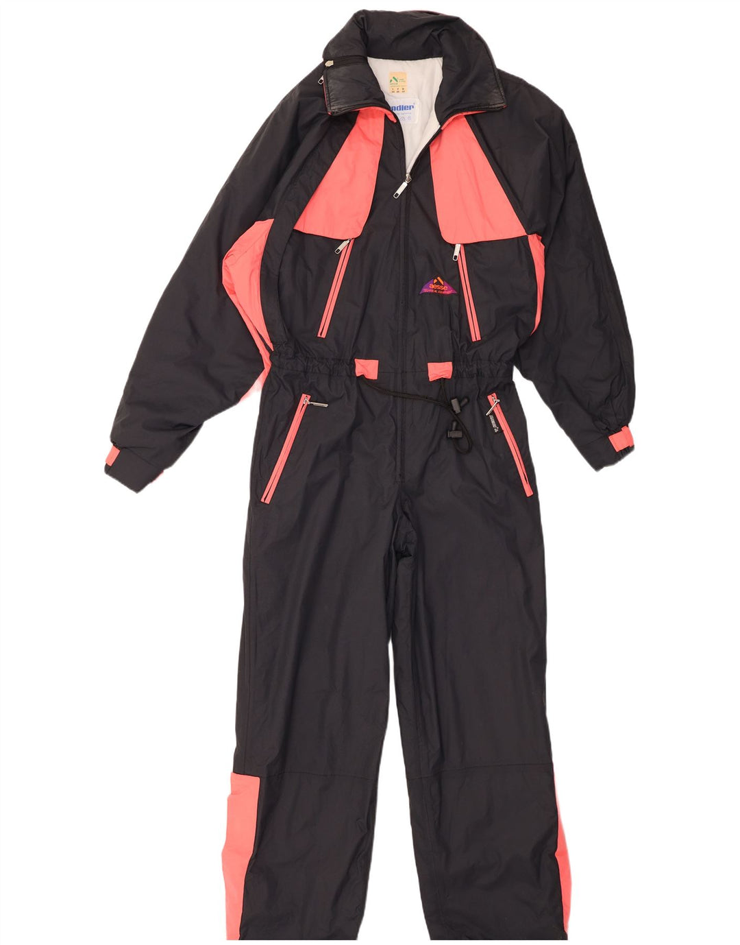 Tuta da sci da donna Aesse IT 44 Medium Nero Poliestere Colourblock