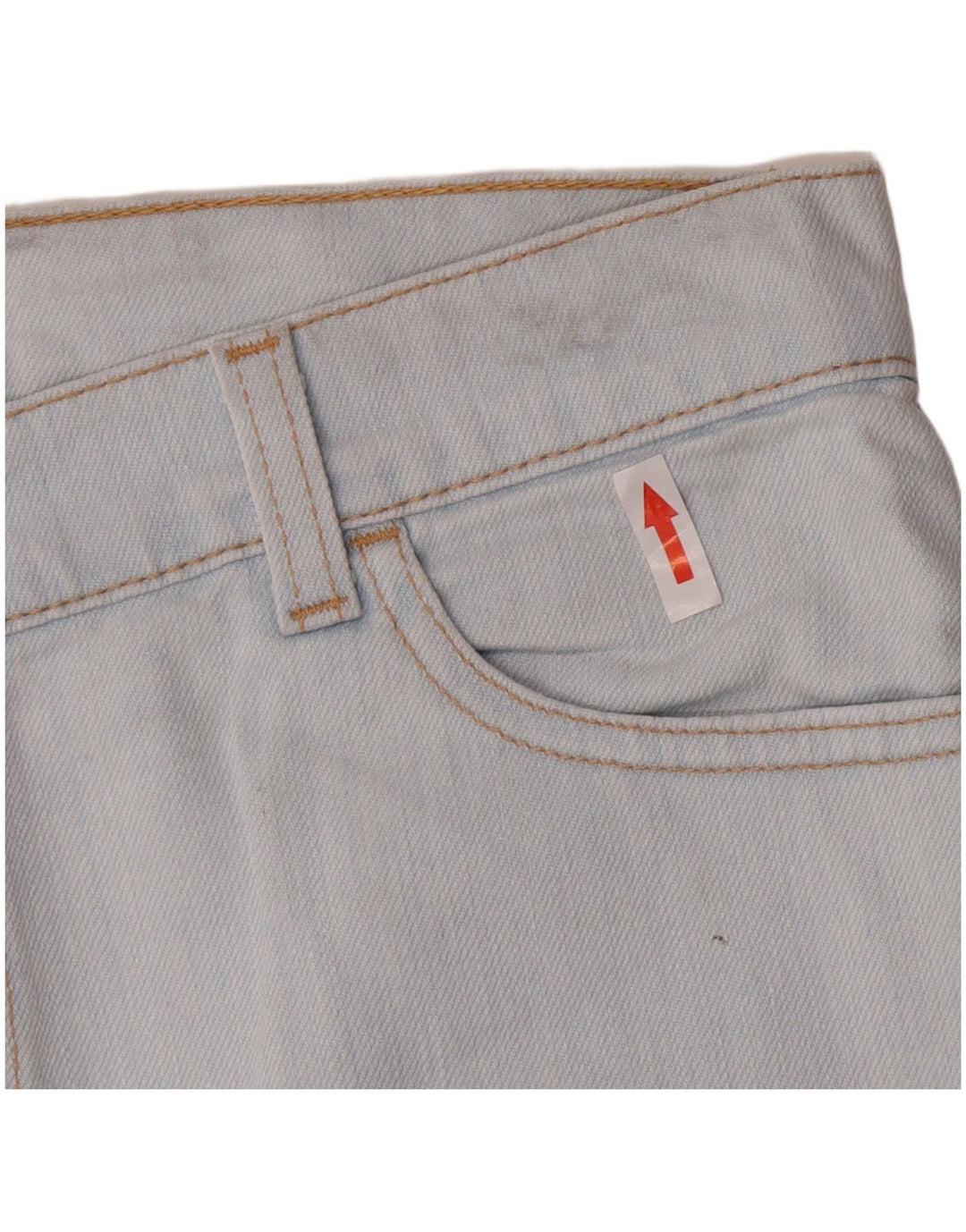 Levi's Damen-Jeansrock, W32, groß, aus blauer Baumwolle