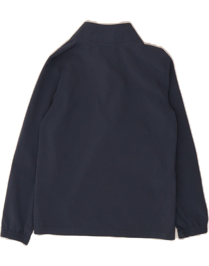 UNDER ARMOUR Boys Zip Neck Pullover Tracksuit Top 5-6 Years Navy Blue Vintage Under Armour and Second-Hand Under Armour from Messina Hembry 