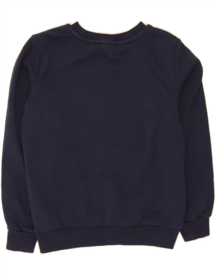 PUMA Boys Graphic Sweatshirt Jumper 9-10 Years Medium Navy Blue Cotton Vintage Puma and Second-Hand Puma from Messina Hembry 