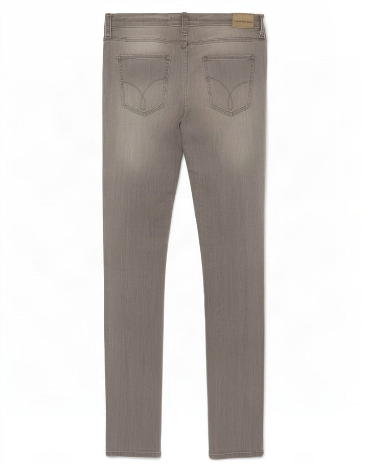 Calvin Klein Womens Jegging Jeans W30 L32 Grey Cotton