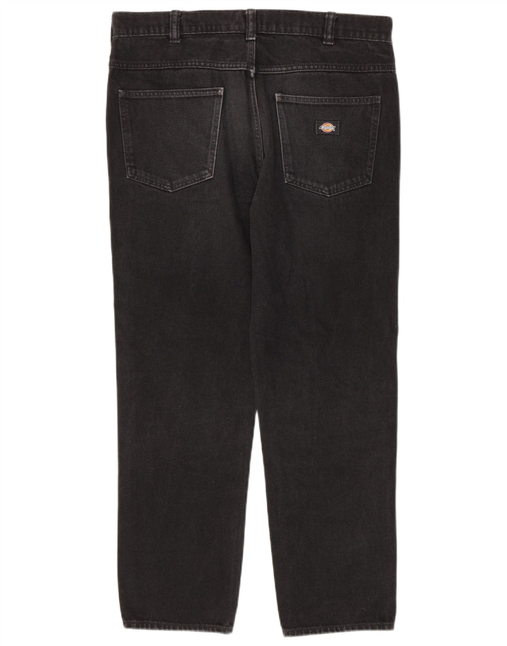 Dickies Mens Straight Jeans W32 L30 Black Cotton
