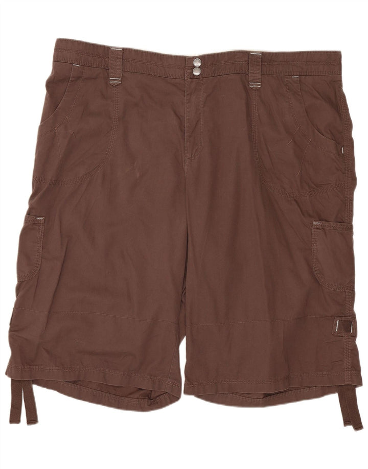 Lee Womens Plus Size Cargo Shorts US 20 XL W40 Brun Bomuld